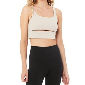 Alo Slit Bra - Bone size small